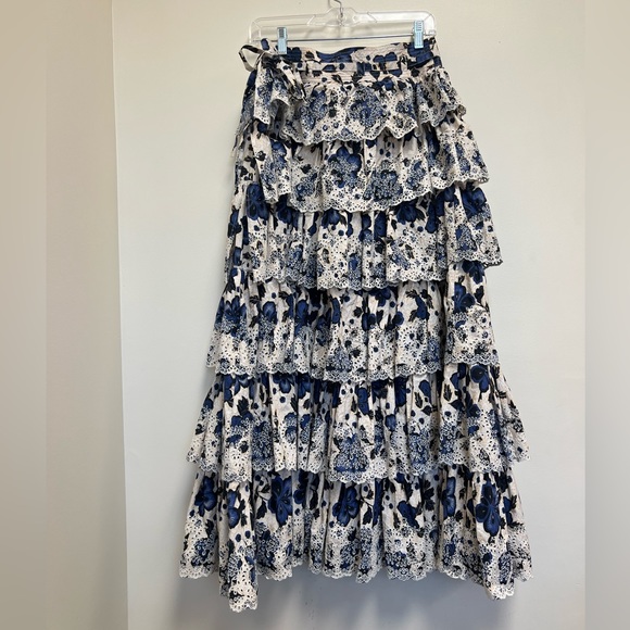 Ulla Johnson Oriana Skirt Lapis.  Size 12 - Picture 3 of 9